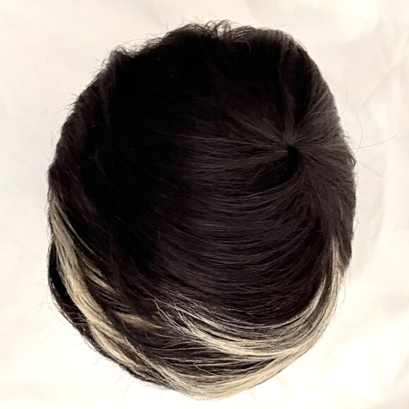 Human Hair Short Wig Straight Layered Bob Pixie Black Highlights NEW Soft Apex main image 6